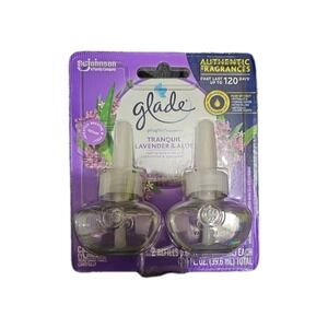 Glade Lavender & Aloe  Plug Ins Scented Oil Refills 2pack NEW #701,1234,1247